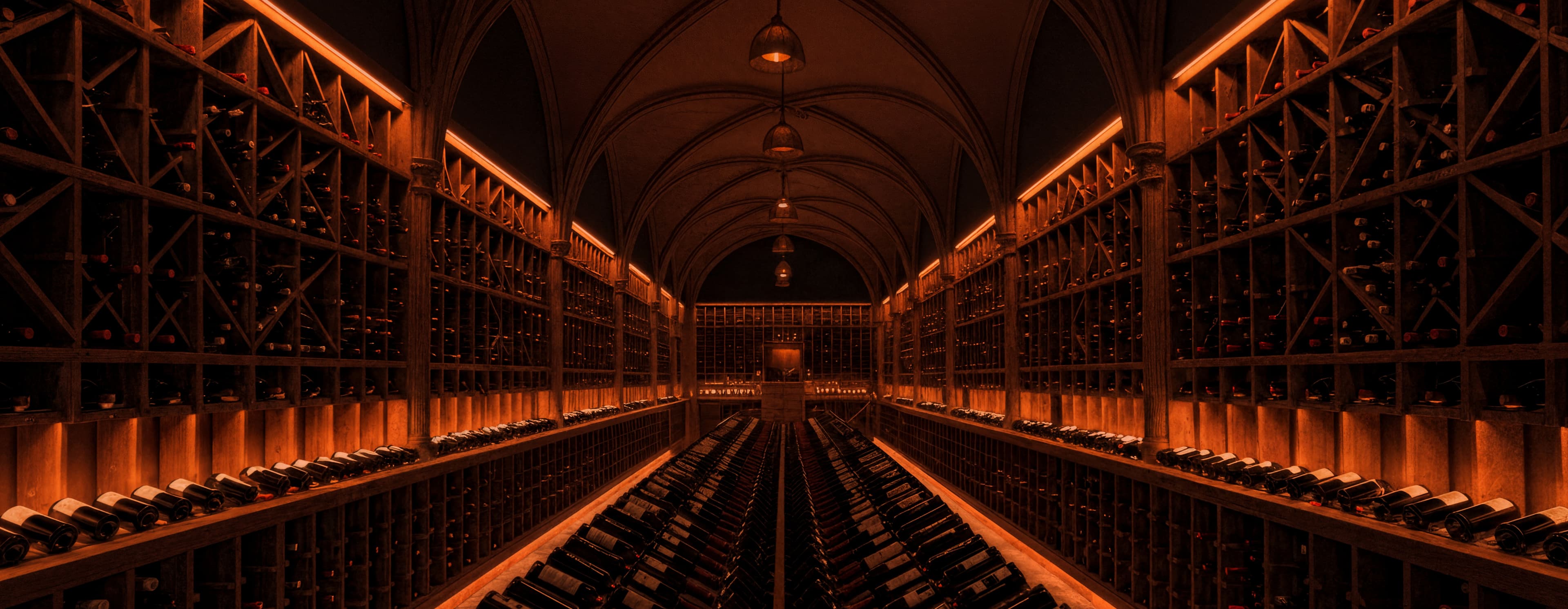 Wine cellar background